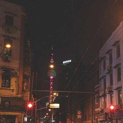 夜景模特