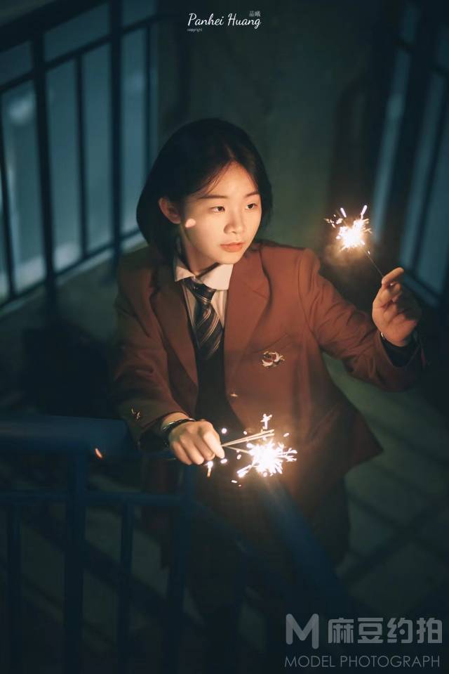 夜景模特