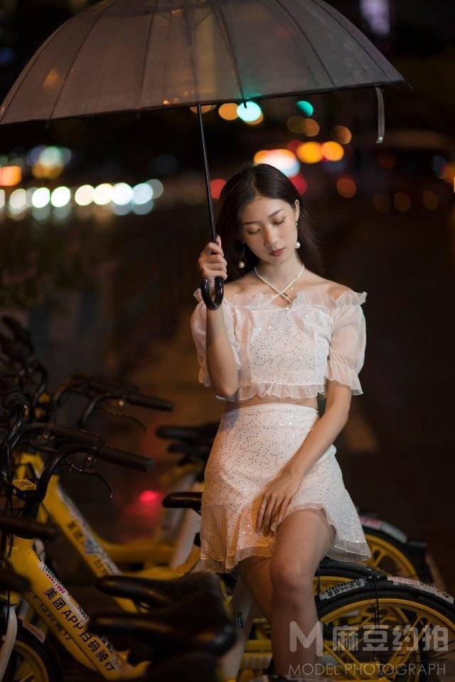 夜景模特