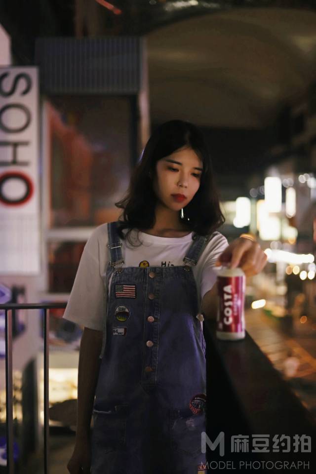 夜景模特