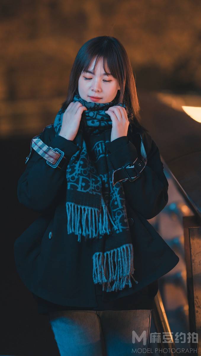 夜景模特