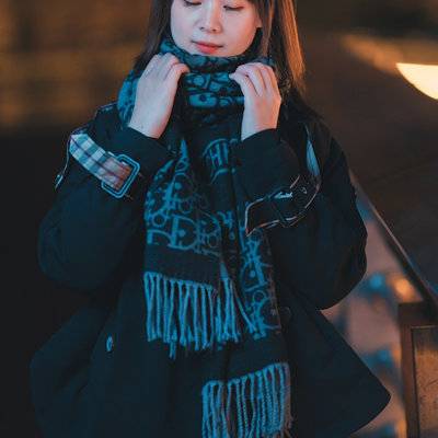夜景模特