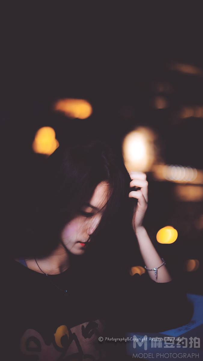 夜景模特