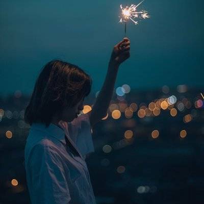 夜景模特
