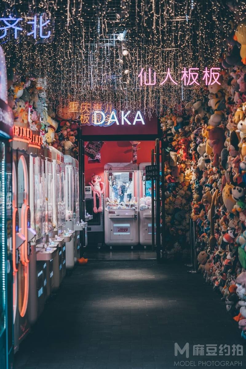 夜景模特
