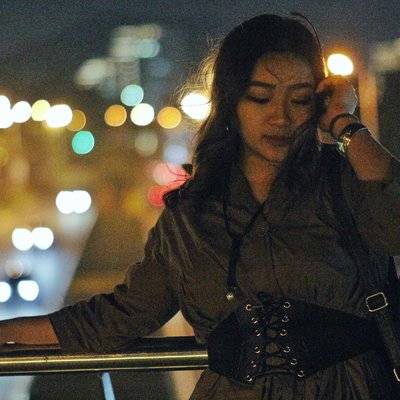 夜景模特