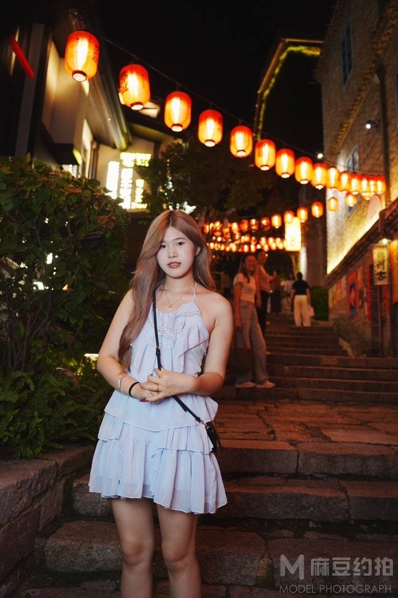 夜景模特