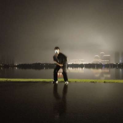 夜景模特
