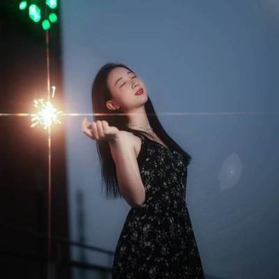 夜景模特