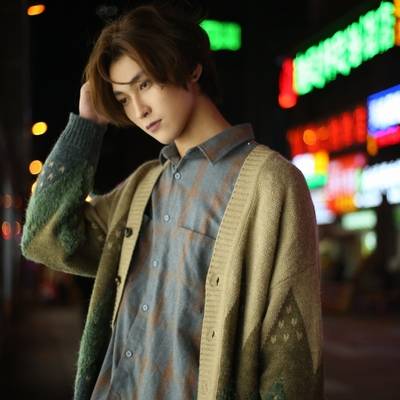 夜景模特