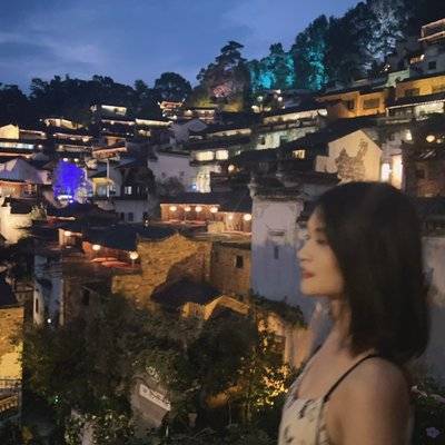 夜景模特