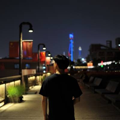 夜景模特