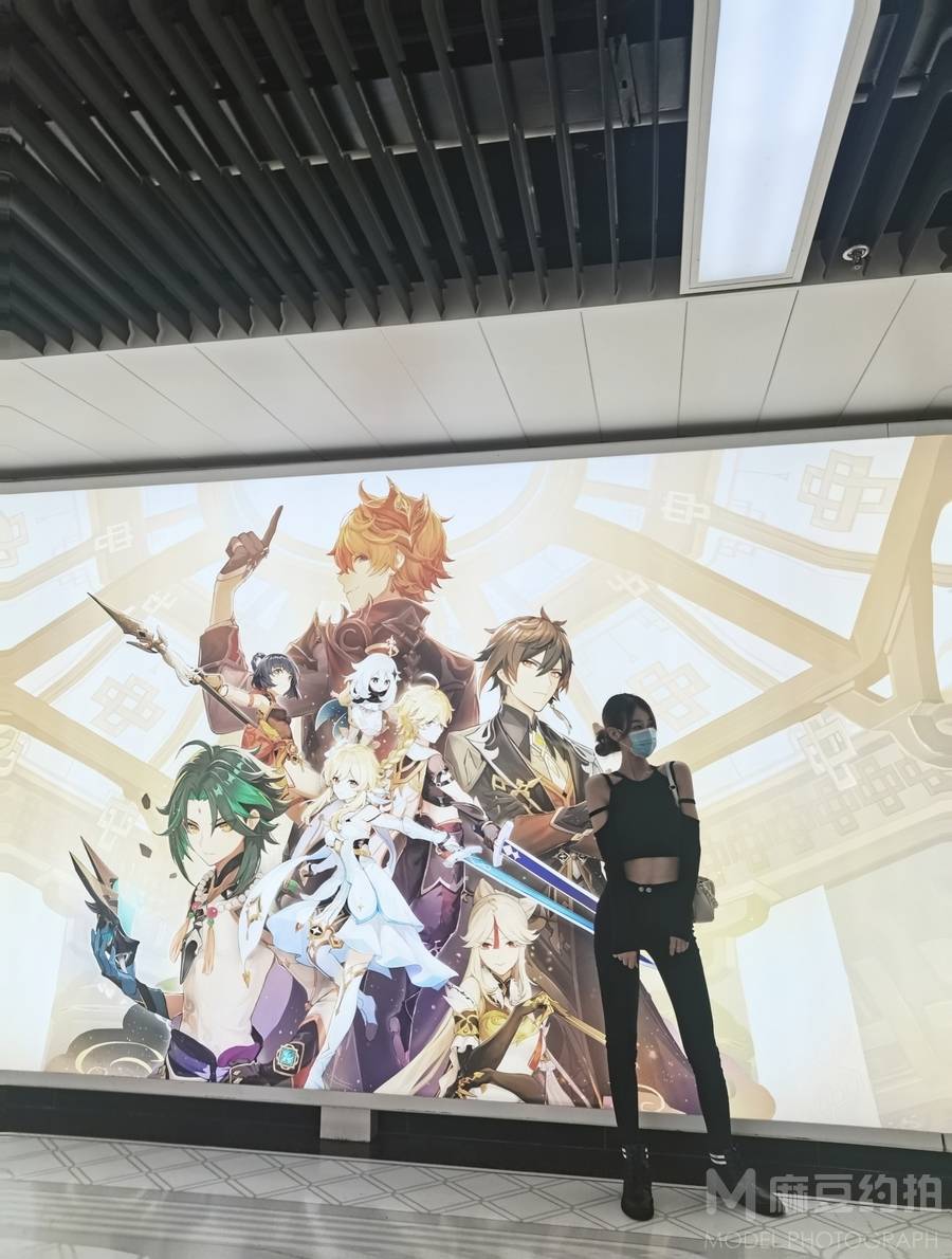 黑白模特