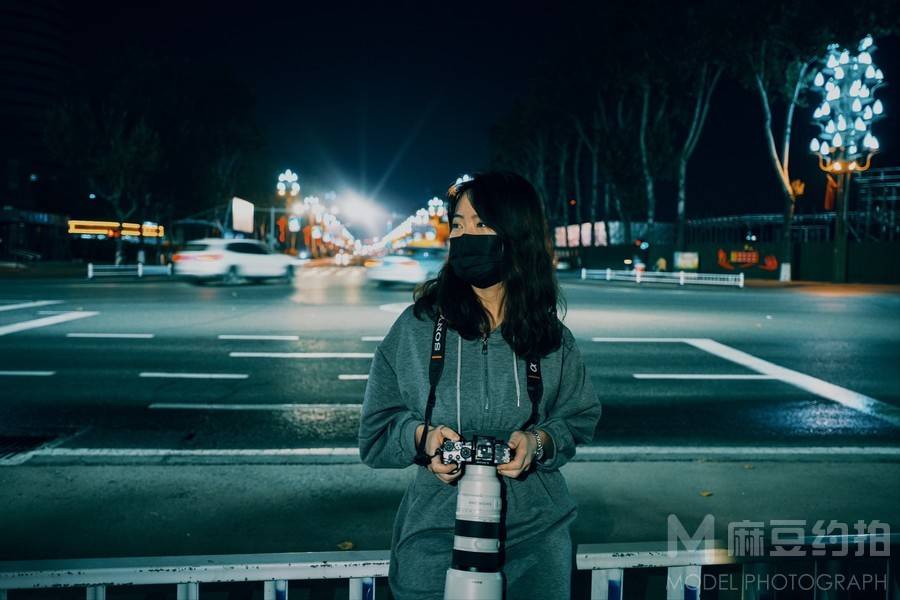 夜景模特