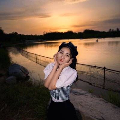 夜景模特