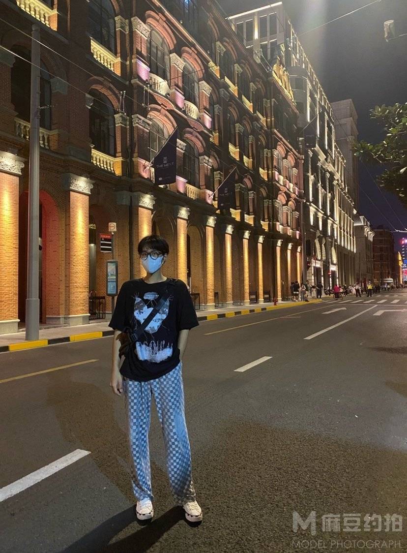 夜景模特