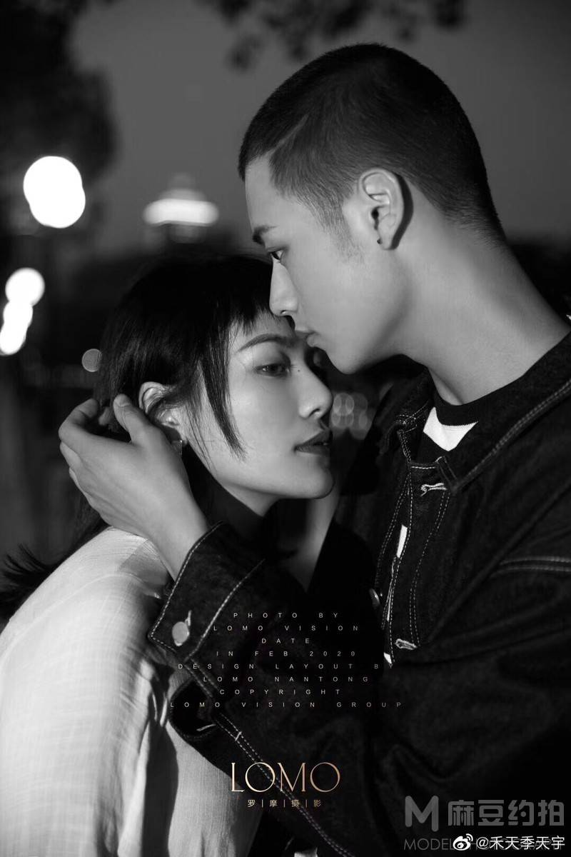 黑白模特