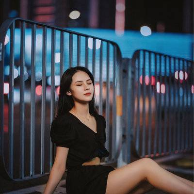 夜景模特