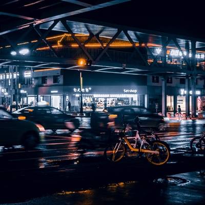 夜景模特