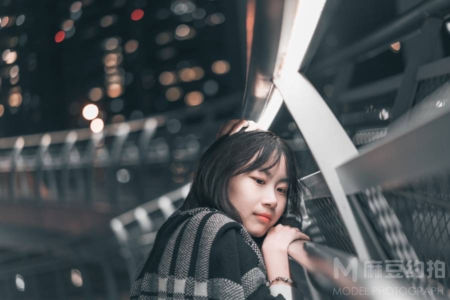 夜景模特