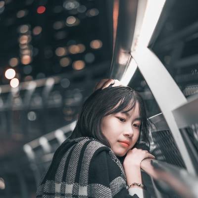 夜景模特