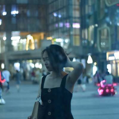 夜景模特