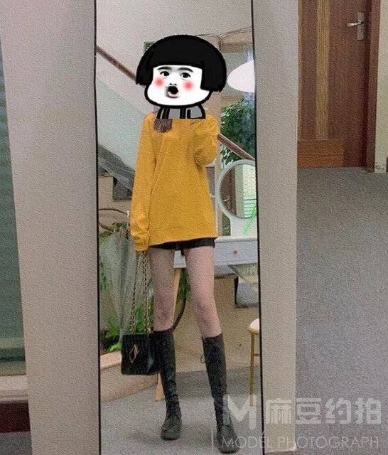 黑白模特