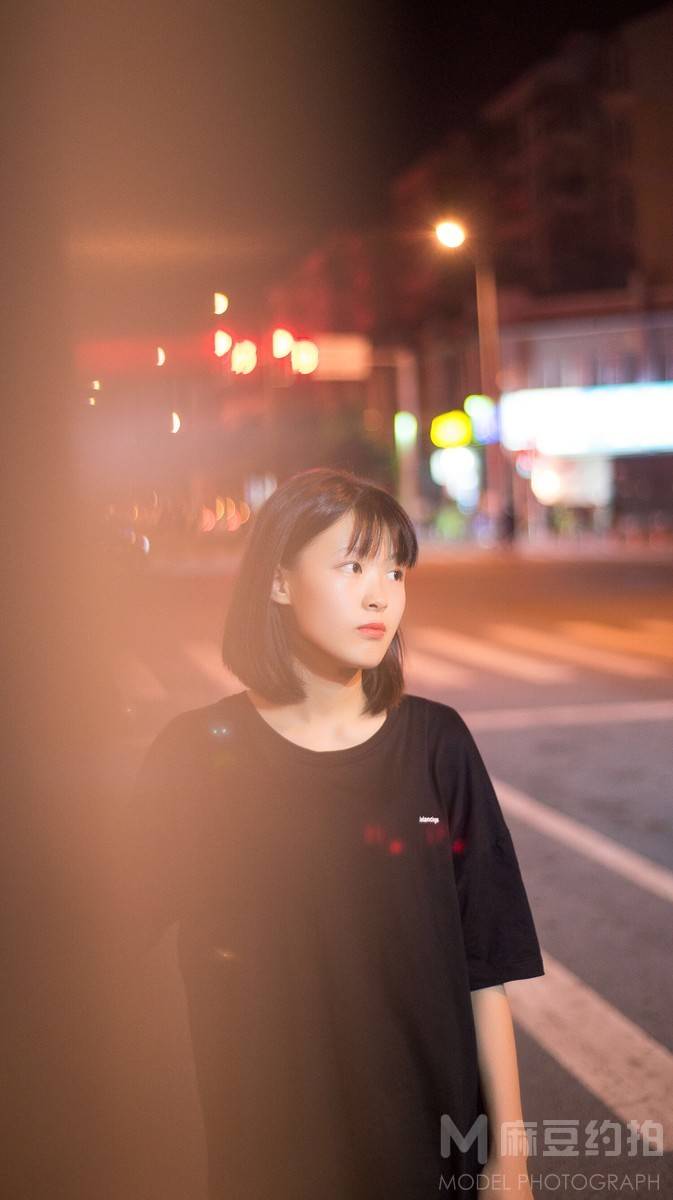 夜景模特