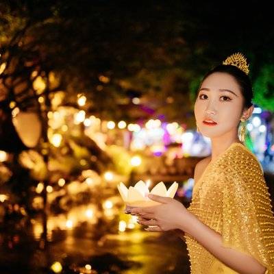 夜景模特