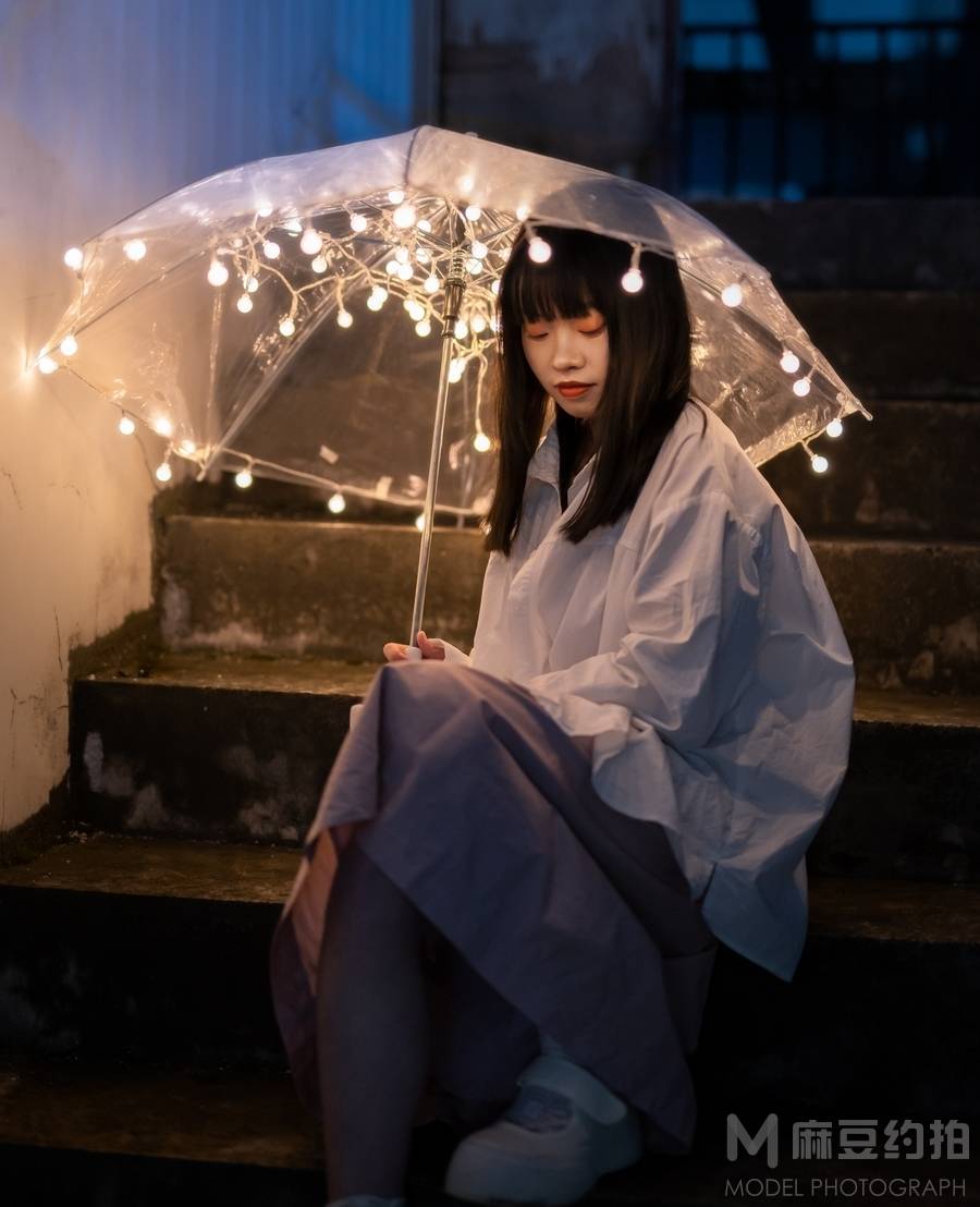 夜景模特
