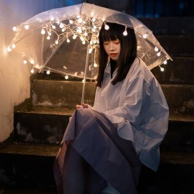 夜景模特
