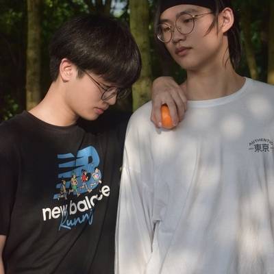 黑白模特