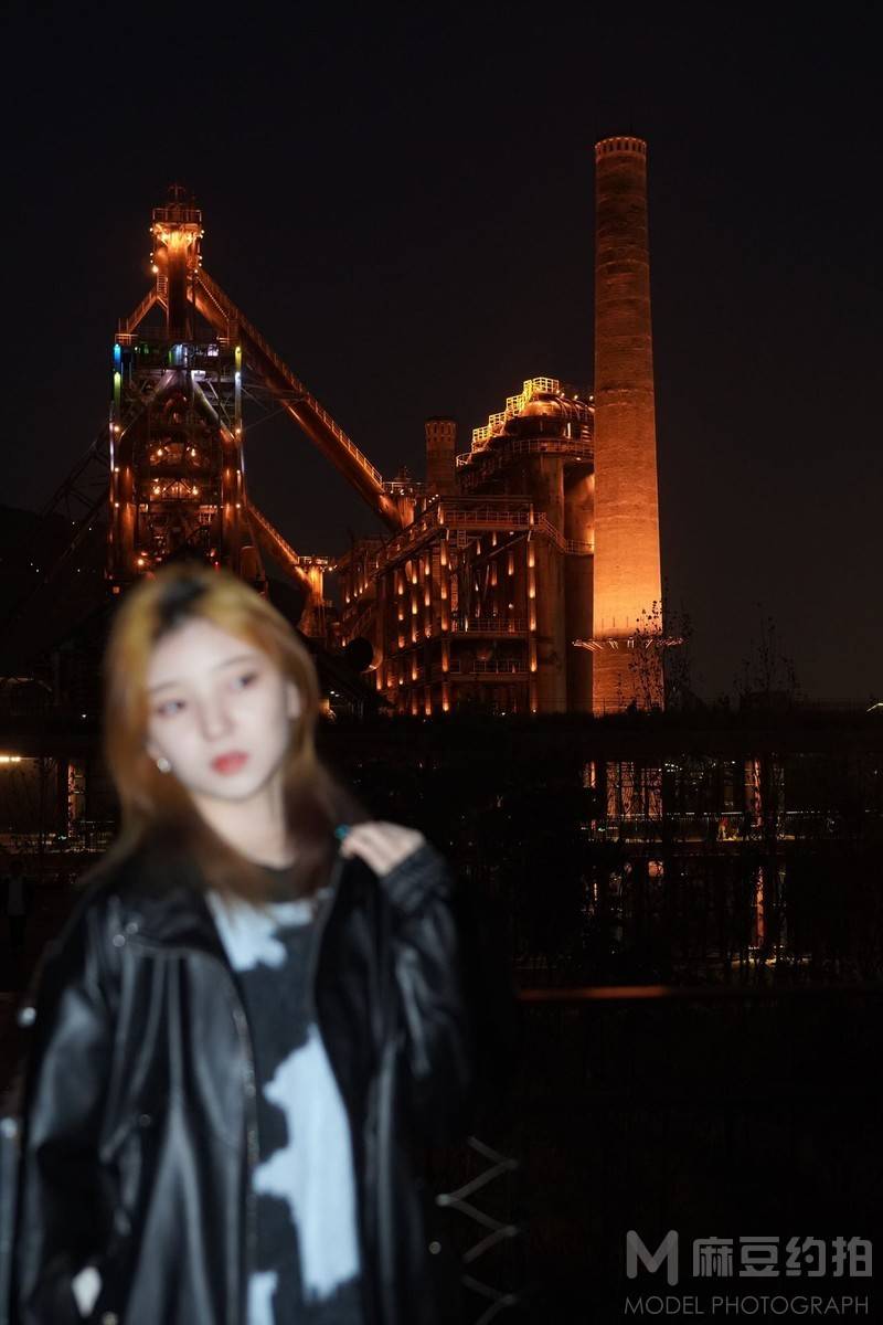 夜景模特