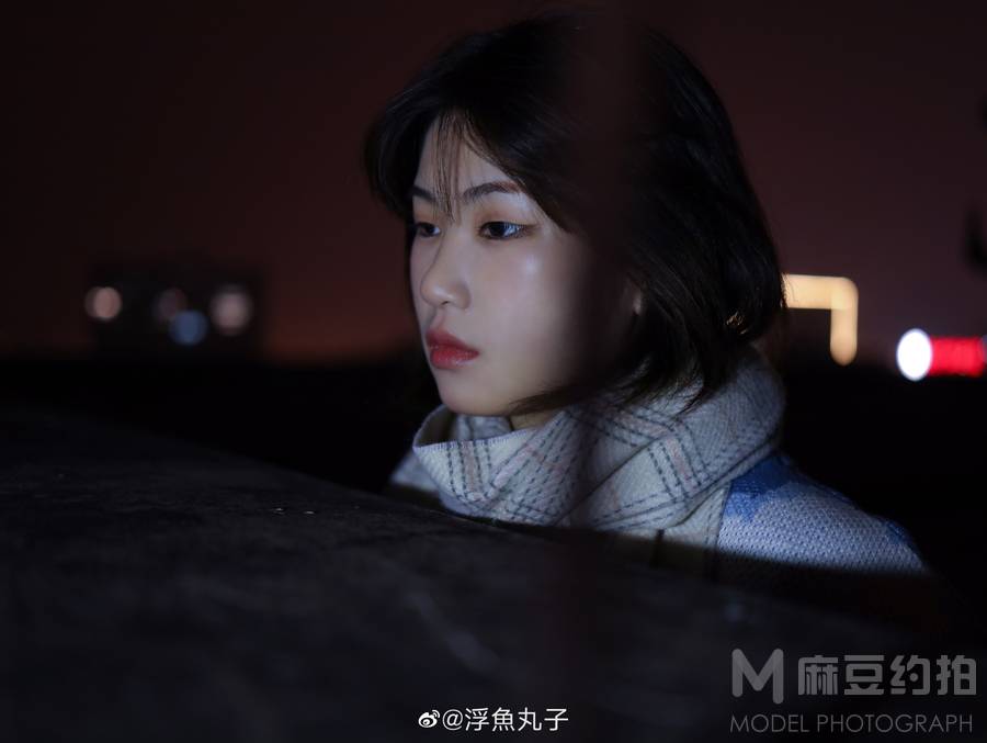 夜景模特