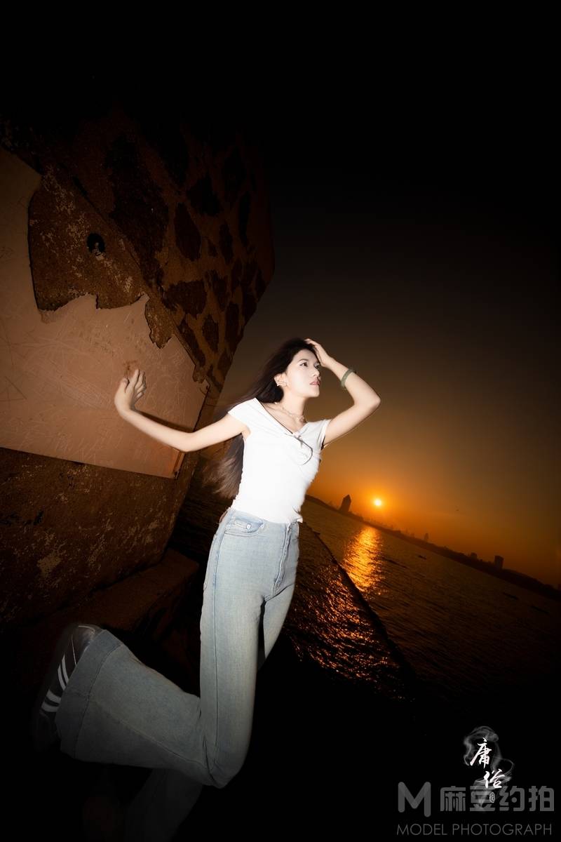 夜景模特