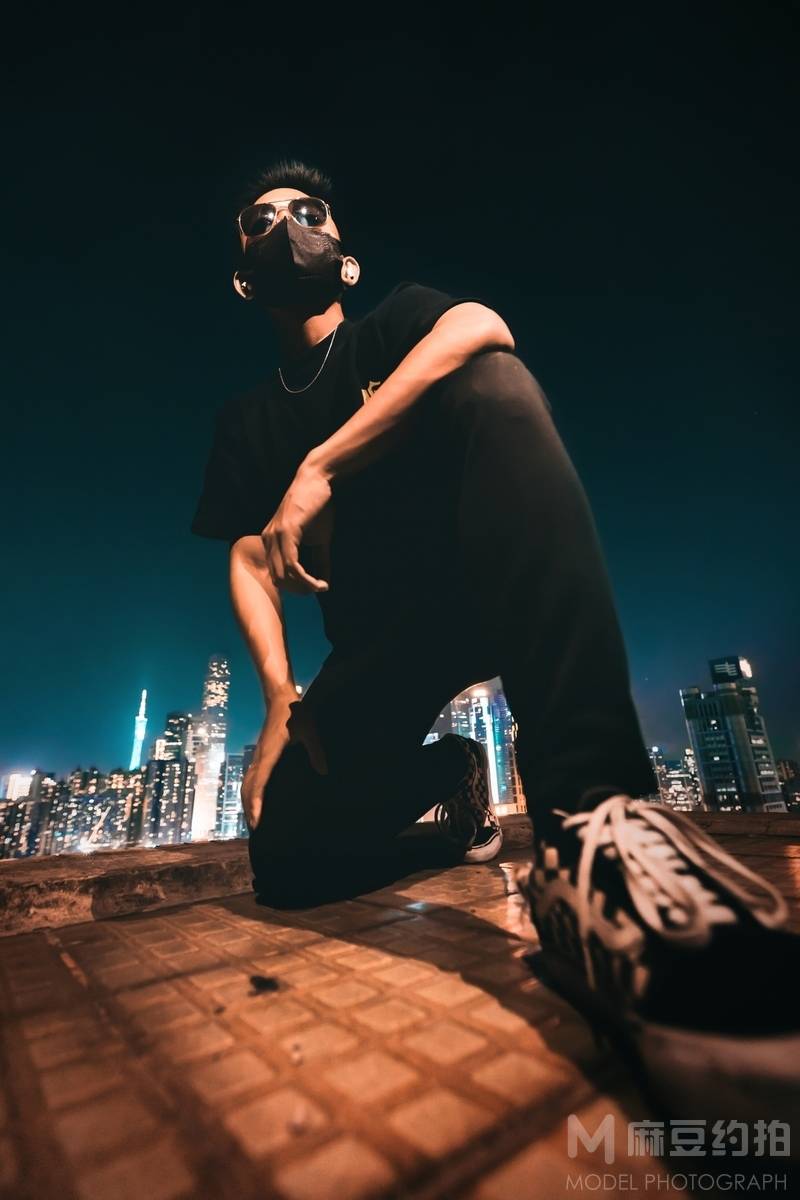 夜景模特