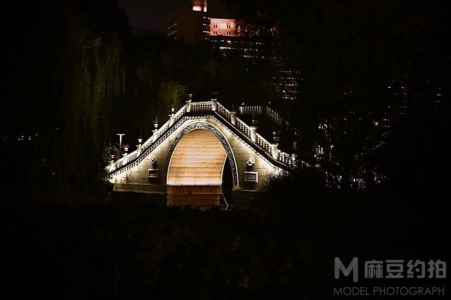 夜景模特