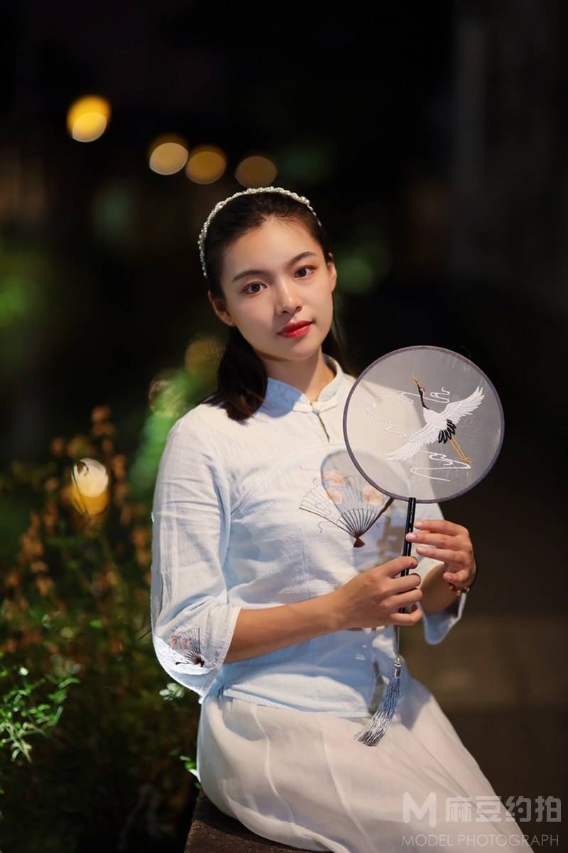 夜景模特