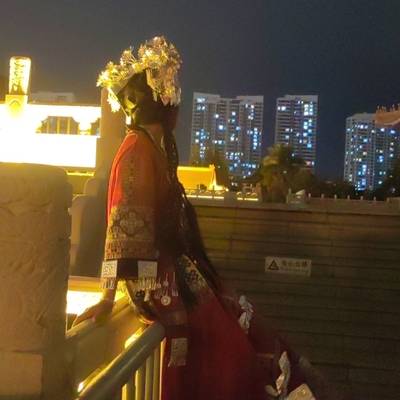 夜景模特