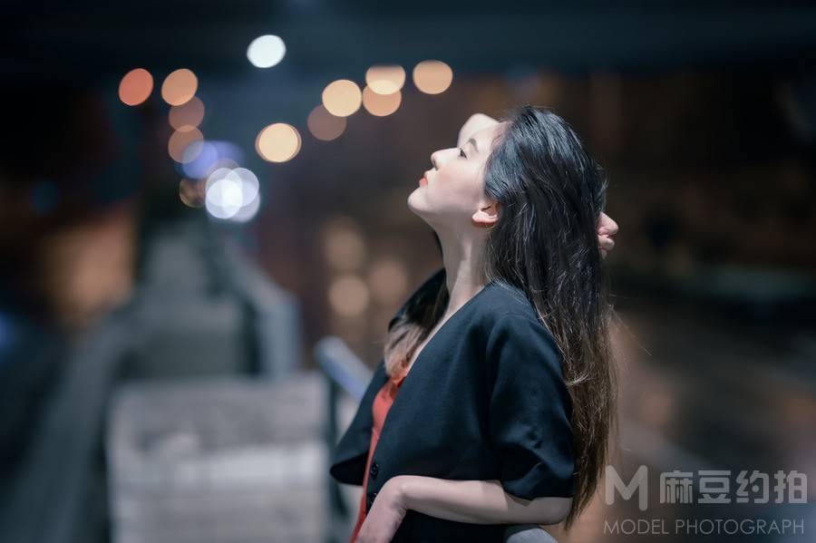 夜景模特