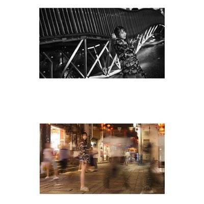 夜景模特