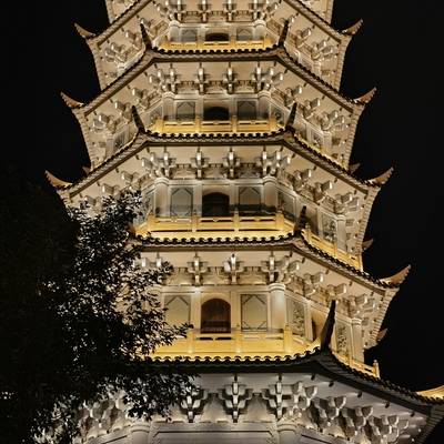 夜景模特