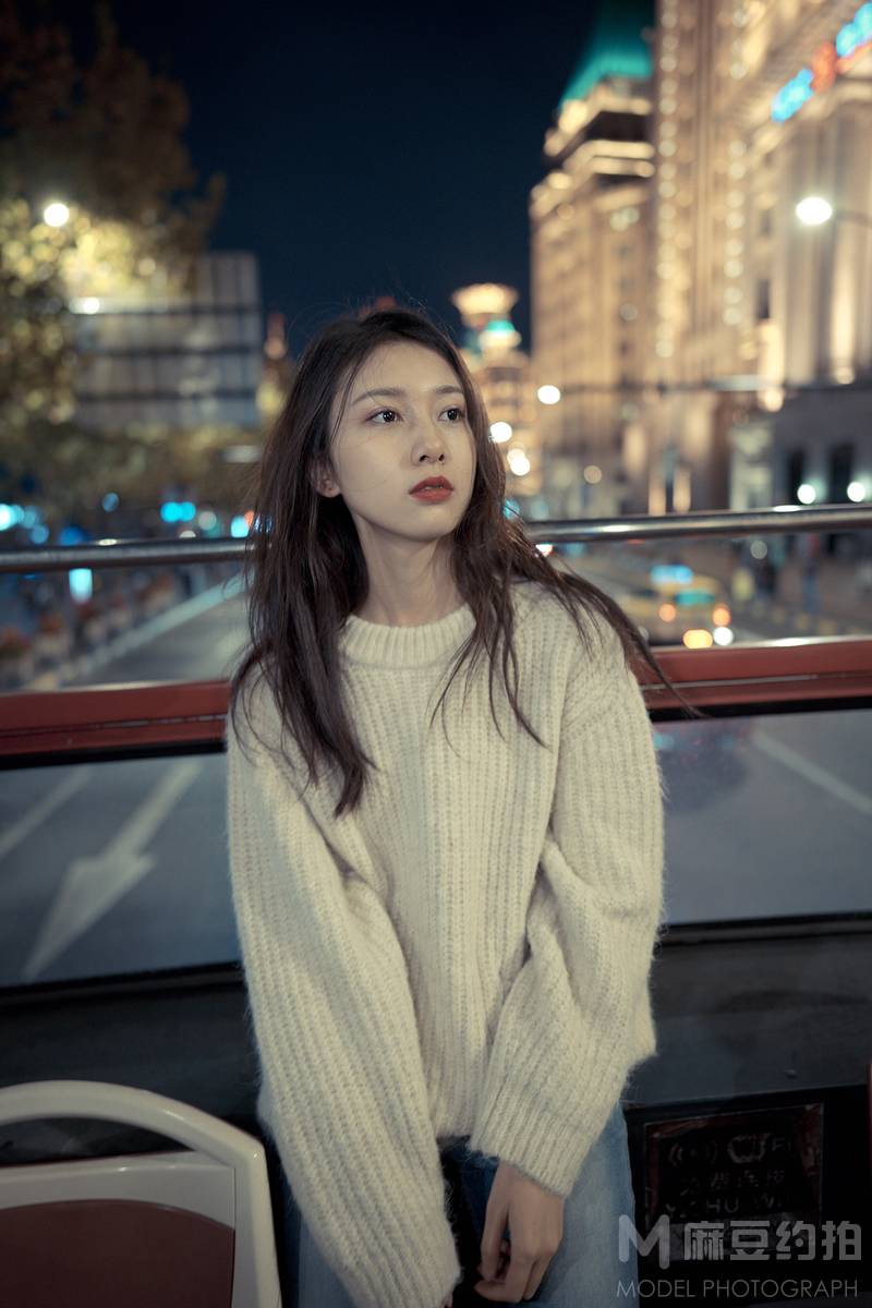 夜景模特