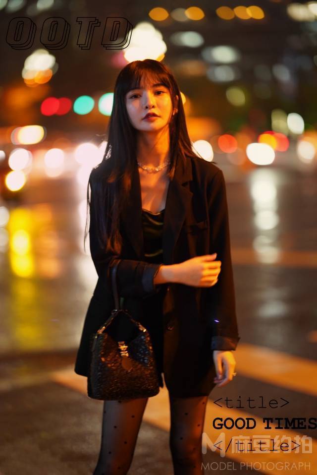 夜景模特