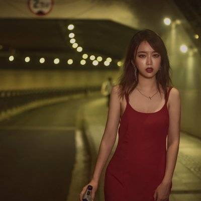 夜景模特