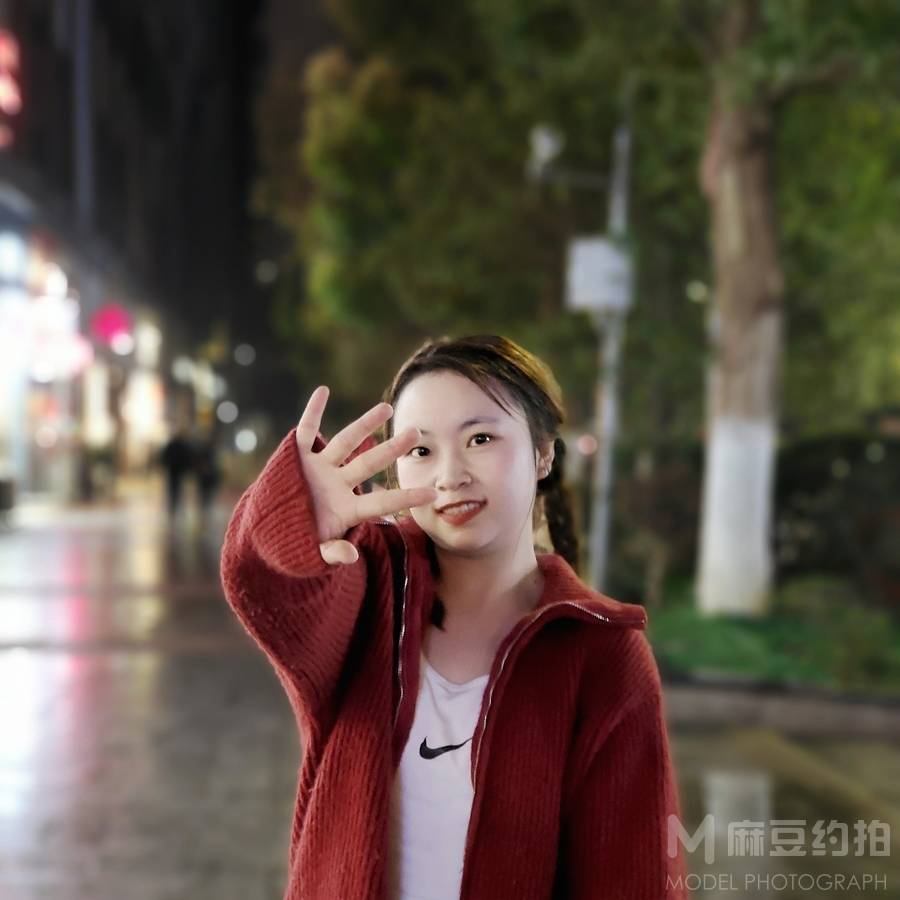 夜景模特