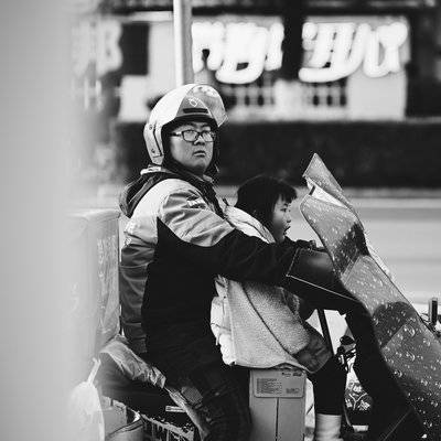 黑白模特