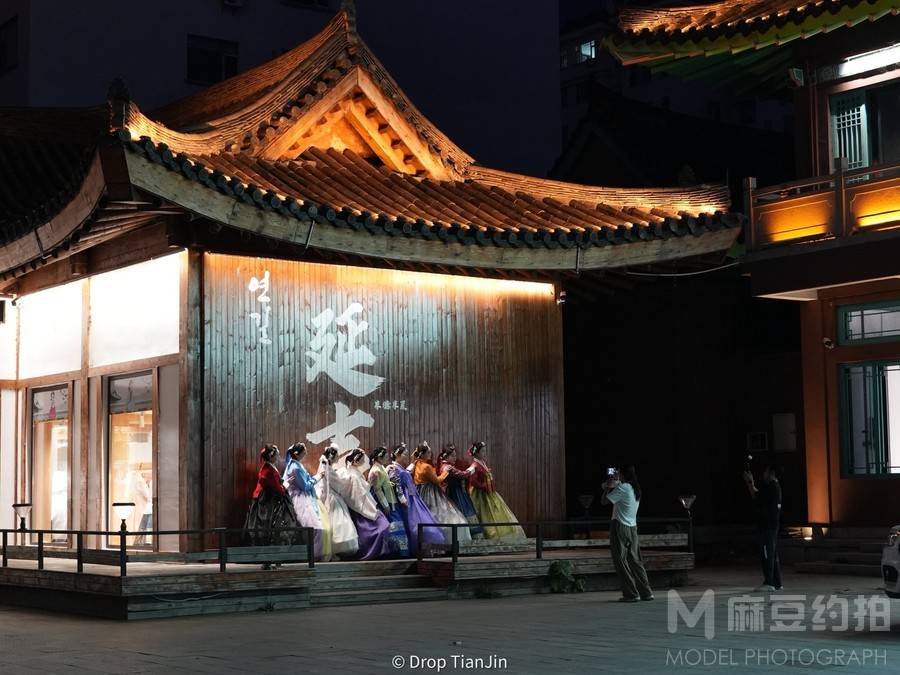 夜景模特