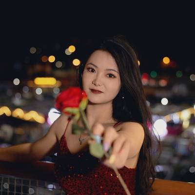 夜景模特