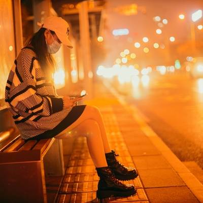 夜景模特